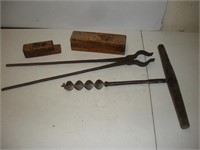 Antique Tools, Barn Drill, Planes, Blacksmith