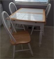 KITCHEN TABLE W/ 3 CHAIRS