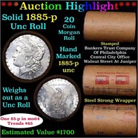 ***Auction Highlight*** Full solid date 1885-p Unc