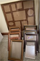 COLLAGE PICTURE FRAME & (10) PICTURE FRAMES