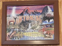 FRAMED "WYOMING" PUZZLE