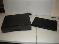 Philips DVD Player w/remote, RCA VHS Player