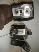 2 Kodak Cameras, Brownie Starflash, Brownie Flash