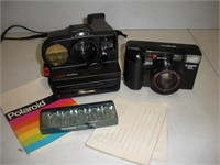 2 Cameras, Polaroid Sonar One Step, Canon AF35mm