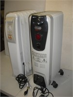 2 Electric Space Heaters, DeLonghi and Lakewood