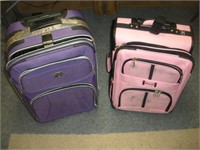 2 Softside Rolling Suitcases,15x9x24