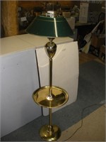 Brass Floor Lamp w/metal Shade, 54 inches Tall