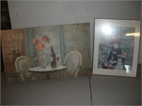 2 Wall Art Pieces, Largest 21x12