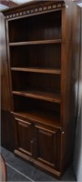 4 Shelf Bookcase With Cabinet Below