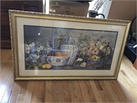 Large Still Life Print Framed