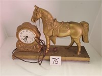 Vintage horse clock