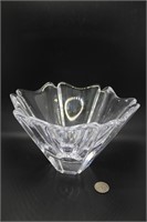 Orrefors cut crystal center bowl 8” D x 5” H