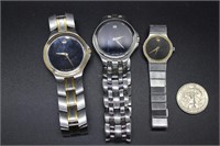 Three Movado watches incl ladies and men’s