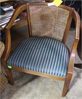 Woven back club chair 25” x 30”