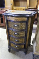 Contemporary 4 drawer Bombay style  entry cabinet