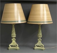 Pair of Large Mid Century Modern Table Lamps