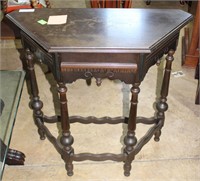 Crescent Mission style  entry table 33”x 41” x