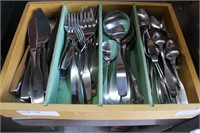 Set of Community stainless flatware service for 8