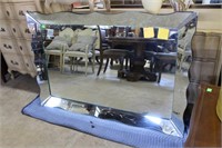 Scallop edged room mirror 60 in x 38 in incl. 5