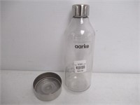 "As Is" Aarke Silver Reusable Water Bottle 1l