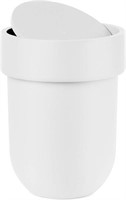 "As Is" Umbra Touch Waste Can with Lid, White