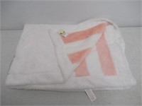 Petit Lem Bunny Velboa Stripe Blanket