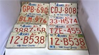 Set Of 8 Alberta License Plates