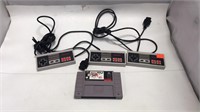 Set Of Nintendo Controllers & Game