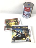 2 jeux Nintendo 3DS; Tintin et Zelda