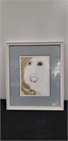 17X14" wall picture framed face