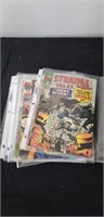 Group of comic books in protective sleeves marvel