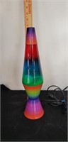 14" rainbow lava lamp