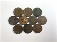 (10) Indian Head Cents Nice Variety