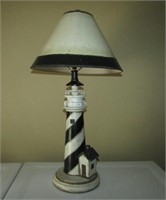 Resin Lighthouse Lamp. Works. 27" T