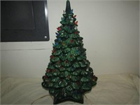 Glass Christmas Tree. Missing Some Bulbs. 20" T