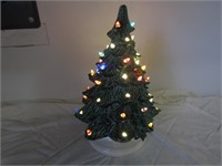 Glass Christmas Tree. Missing Bulbs