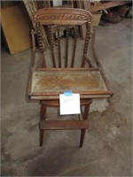 Early Caned High Chair