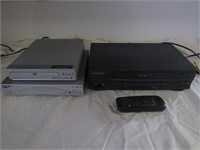 2 Dvd Players & Vcr Player