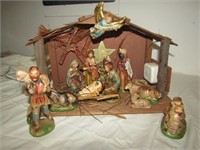 Nativity Set Some Broken Pieces