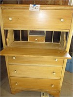 Unique Chest of Drawers w/ Desk in Middle
