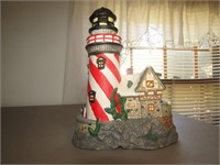 Lighted Ceramic Lighthouse. 11'