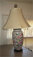 Floral Ceramic Lamp 27" T