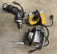 3 Elec Tools Inc-Jig Saw, Elec Stapler, Elec Drill