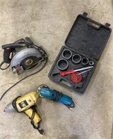 3 Power Tools & Whole Saw Includes