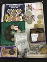 Group of Coins & Tokens Including