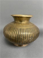 19th Century Cermonial Brass Vessel
