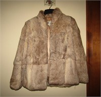 Split End Ltd. Rabbit Fur Coat Size Small