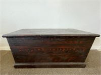Pine Blanket Box Circa 1850-60