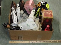 Box of Misc. Inc. Figurines, Etc