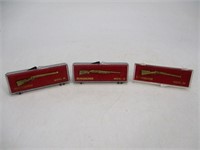 Lot (3) Winchester Rifle Tie Clips